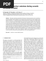 Evidence For Nuclear Emissions During Acoustic Cavitation Revisited