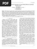 Non Uniformity Correction Algorithm For Large Format Shortwave Infrared Imaging Array