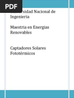 Captadores Solares Fototérmicos