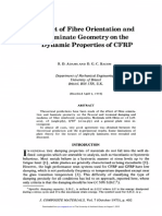 Effect of Fibre Orientation and Laminate Geometry On The Dynamic Properties