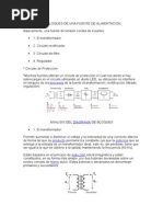 Diagrama de Bloques de Una Fuente de Alimentación