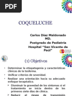 Carlos Díaz Md. PUCE Coqueluche Hospital SVP