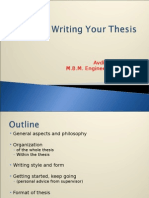 Writing Thesis DR Avdesh Sharma Sir