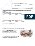 7º Ano Teste Diagnóstico