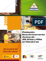 Poblacion Economicamente Activa de 35 Anos y Mas en Honduras