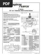 K Series 1/2" To 4" Stainless Steel Control Valves: Description