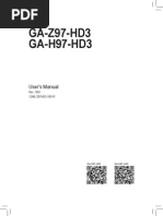 Motherboard Manual GB Z97 HD3