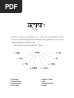 Pratyaya in Sanskrit