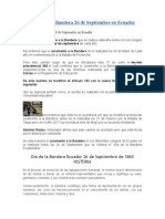 Juramento A La Bandera 26 de Septiembre en Ecuador