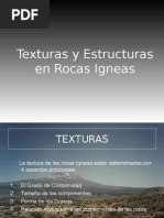 Texturas y Estructuras en Rocas Igneas