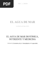 El Agua de Mar Isotónica, Nutriente y Medicina - El Agua de Mar