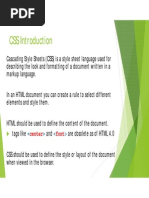 Css Introduction