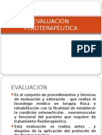 Evaluación Fisioterapéutica