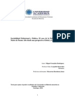 González, Miguel - Sociabilidad Poblacional y Política. El Caso de La Población Eugenio Matte de Puente Alto Desde Una Perspectiva Global y Local. 1969 - 1989