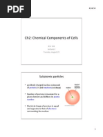 Cell Biology Lecture 2 - Chemical Components of Cell