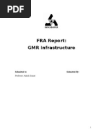 FRA Report: GMR Infrastructure: Submitted To: Submitted by