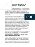 Antecedentes Historicos Homeopatas PDF