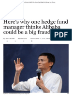 Alibaba Numbers Could Be Fake, Bronte Capital Hedge Fund Manager Says - Fortune