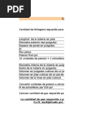 Gas Requerido para Presurizar Tanques o Tuberias