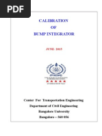 Calibration Survey of Bump Integrator-MERLIN 2015 Non BUB