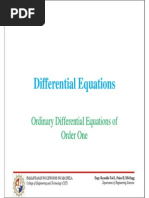 Differential Equations - ODE of First Order