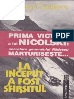 Adriana Georgescu La Inceput A Fost Sfarsitul Editia 1992 PDF