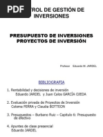 Control de Gestion de Inversiones