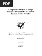 Comparative Analysis of Fringe Benefits Provided by Public and Private Sector Telecom Service Provider