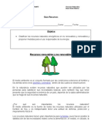 Guía Recursos Renovables y No Renovables