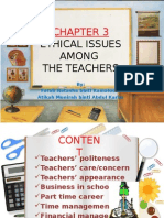 Ethical Issues Among The Teachers: By: Farah Natasha Binti Kamaludin Atikah Munirah Binti Abdul Karim