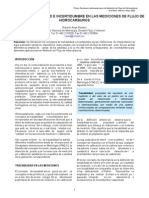 De La Trazabilidad e Incertidumbre en Las Mediciones de Flujo de Hidrocarburos