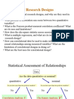 Correlational Research Designs