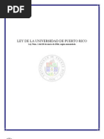 LEY DE LA UNIVERSIDAD DE PUERTO RICO Ley Núm. 1 Del 20 de Enero de 1966, Según Enmendada