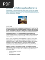 Avances en La Tecnologia Del Concreto