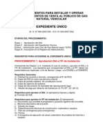 Procedimiento para Instalar y Operar Establecimientos de Venta Al Público de Gas Natural Vehicular