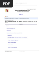 Estatuto de Autonomía de Castilla y León de 2007 Ley Organica Num. 14-2007, de 30 Noviembre - RCL - 2007 - 2179 PDF