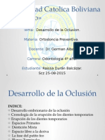 Desarrollo de La Oclusion