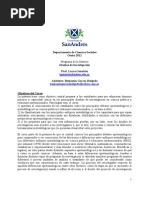 Programa de Metodología de Las Ciencias Sociales