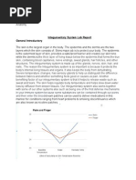 Integumentary System Lab Report General Introductory