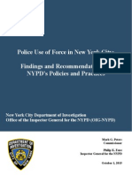 NYPD: Guidelines For Use of Force in New York City