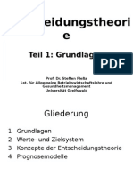 Entscheidungstheorie Kapitel 1