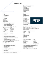 1 Bach. FullExtra Grammar (Test) - KEY