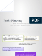 Chapter 9 - Profit Planning