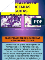 LMA Clasificacion de Leucemias Mieloides Agudas