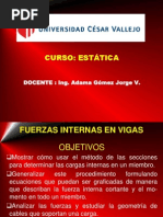 Fuerzas Internas en Vigas PDF