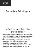 Entrevista Psicológica