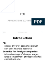 About FDI and 2014 Statistics: 10/2/15 Akhil Yerawar, IIM Raipur 1