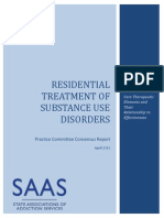 SAAS Consensus Report Residential Treatment 0413