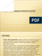 Pasar Persaingan Monopolistik