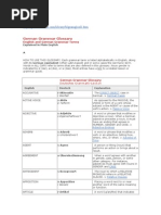 German Grammar Glossary